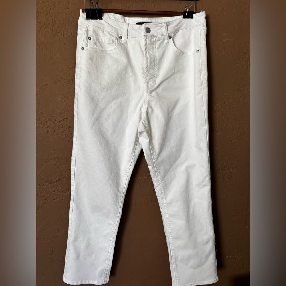 Frye Women’s White Straight Leg Jeans Size 8/29 Stretch Denim Classic